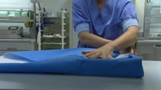 How to Fold Sterilisation Wrap Envelope Method [upl. by Soracco]