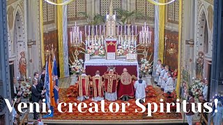 Veni Creator Spiritus  LYRICS  Traditional Latin Mass [upl. by Sherwynd294]