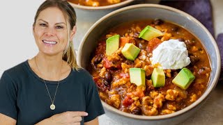 MY NEW FAVORITE CHILI RECIPE  warm cozy amp nourishing [upl. by Terti975]