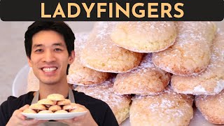 The BEST EVER Homemade Ladyfingers Recipe for Tiramisu SAVOIARDI  Light Snack  Danlicious [upl. by Danae]