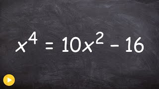 How To Solve a Polynomial Equation Raised to the Fourth Power [upl. by Enyahc]