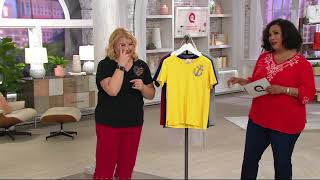 Quacker Factory Set of 2 Summer Sparkle Short Sleeve Tshirts on QVC [upl. by Anitsrik]