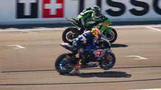 superpole Race wsbk Aragon 2024 Bautista deny Toprak win after beat ElTurco in lastlap [upl. by Naruq]