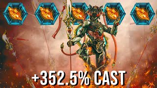 Nezha Max Cast Speed Steel Path Nuker  Warframe Endgame Gameplay [upl. by Ydor749]