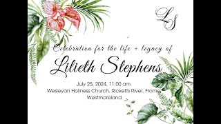 Thanksgiving Service for Lilieth Stephens [upl. by Scrivens]