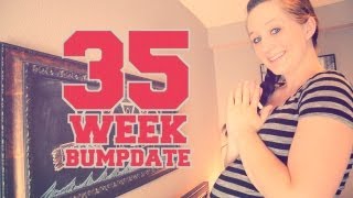 35 WEEK BUMPDATE  First Midwife Appointment Naps and HUGE pregnant Belly [upl. by Rogerg330]