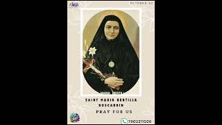 OCTOBER 20 TODAYS SAINT MARIA BERTILLA BOSCARDIN [upl. by Aloeda975]