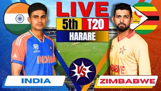 Live India vs Zimbabwe 5th T20 Live Match Score amp Commentary IND vs ZIM  Live Cricket Match Today [upl. by Wivinia383]