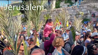 PALM SUNDAY IN JERUSALEM 🌿🌿🌿❤ [upl. by Sugihara]