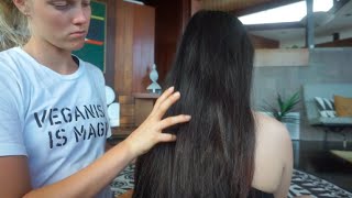 ASMR  Hairplay On Me with Izzy Davis ♡ [upl. by Kawasaki145]