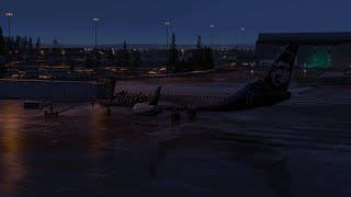 XPLANE 12 ANCHORAGE  FAIRBANKS PANC  PAFA EARLY MORNING FULL FLIGHT  CRAZY DIVING APPROACH [upl. by Iphigenia898]