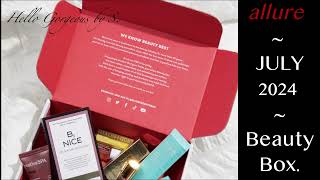 allure JULY 2024 Beauty Box FULLSPOILERS [upl. by Ahsaei506]