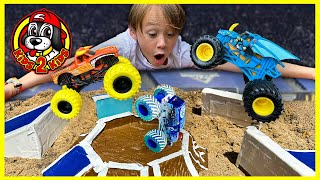 SUPER Monster Truck Toys Compilation BACK 4 MORE  Obstacle Course Racing amp Freestyle Challenge [upl. by Eiluj500]