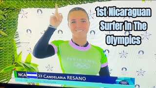 Casey Willax Joins Me To Cheer On NICARAGUAS 1st SURFER CANDE RESANO In The OLYMPICS [upl. by Weldon]