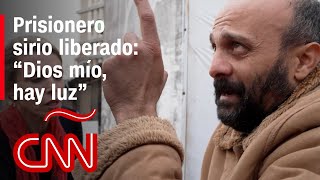 CNN capta el momento de la liberación de un prisionero sirio [upl. by Dunc755]