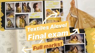 A A level Textiles Full marks  Final exam [upl. by Mathis]