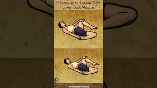 3 Exercises to Loosen Tight Lower Back Muscles  Lower Back  Stretching  shortsviral [upl. by Podvin492]