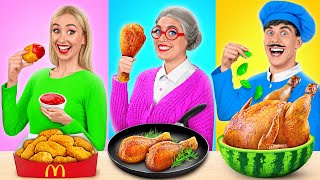 Reto De Cocina Yo vs Abuela  Hacks y Trucos de Cocina por Mega DO Challenge [upl. by Artiek]