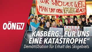 Demo gegen KasbergAus quotFür uns ist das eine Katastrophequot [upl. by Healey]