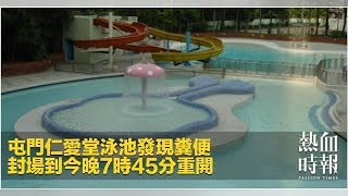 屯門仁愛堂泳池發現糞便 封場到今晚7時45分重開 [upl. by Akirdna]