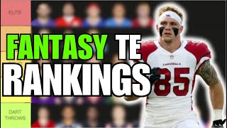 TE Rankings  Tiers for 2024 Fantasy Football [upl. by Elvera]