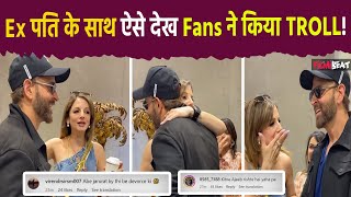 Hrithik Roshan और Ex Wife Sussanne Khan को Divorce के बाद ऐसे देख भड़के लोग Video Viral FilmiBeat [upl. by Wolgast]