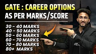 GATE  Career Options as per Marks  Score wise  GATE Marks Vs Rank [upl. by Abagael]