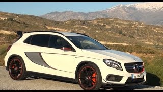 2015 Mercedes GLA 45 AMG Edition 1 test review driving fun  Autogefühl [upl. by Welker]