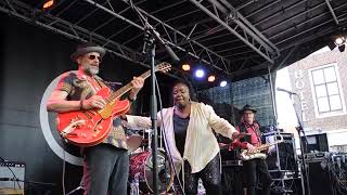 Robbin Kapsalis ft Fat Harry Band 1 Up the Line Brielle blues festival 2872024 [upl. by Yllier]