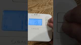 turn salus thermostat on and off the easy way [upl. by Barbarese]