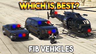 GTA 5 ONLINE  ALL FIB VEHICLES WHICH IS BEST [upl. by Muhcan]