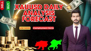 quotXAUUSD Daily Analysis amp Forecast Unemployment Claims Impact  Gold Trading Strategyquot [upl. by Airamak]