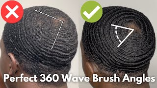 Perfect 360 Wave Brush Angles  How To Get 360 Waves [upl. by Nairrad]