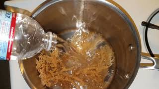 How to Cook Raw Sea Moss to a GelJelly [upl. by Nnahteb]