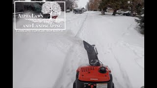 Honda HS720 Snow Blower 4k [upl. by Moulden]