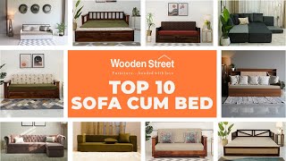 Top 10 Sofa Bed 2024  Modern Sofa Bed Designs  2 in 1 Sofa Furniture  WoodenStreet [upl. by Margarete]