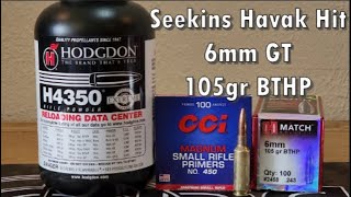 Seekins Havak Hit 6GT 105gr BTHP [upl. by Kcirad]