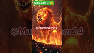 King 👑 of flames 🔥 The fiery lion 🦁 of legends cristiano tiger mrbeast leopard [upl. by Eetsud]