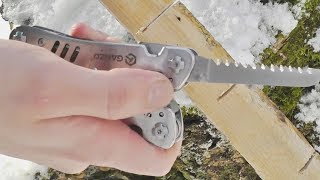 Китайский мультитул Ganzo G301 Обзор и тесты сравнение с Leatherman [upl. by Mcfadden]