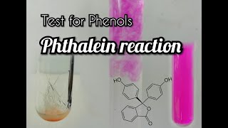 Phthalein reaction  test for phenols [upl. by Zohar130]