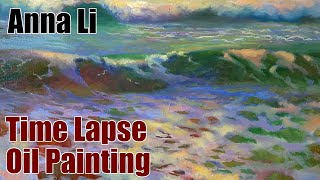 Oil Painting Time Lapse  Sea Foam [upl. by Willis555]