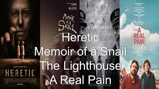 I Like Some Combination of Heretic Memoir of a Snail The Lighthouse and A Real Pain [upl. by Stringer]