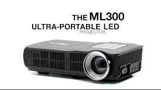 Optoma ML300 Projector  Small Lightweight amp Ultra  Portable LED Projector  Video Brochure [upl. by Reppep]