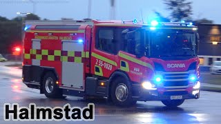 Two calls within minutes – Halmstad Fire Department SE  92022 [upl. by Gorges]