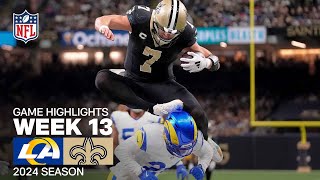 Los Angeles Rams vs New Orleans Saints Game Highlights  NFL 2024 Season Week 13 [upl. by Shanta]