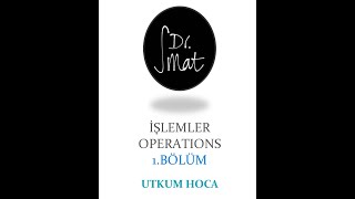 YÖS IQ İŞLEMLEROPERATIONS 1 UTKUM HOCA [upl. by Ennyleuqcaj]