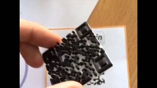 3D Printed Bitcoin QR Code [upl. by Elocn]