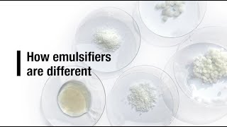 How emulsifiers are different [upl. by Dirraj]