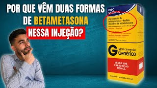 Por que vêm duas formas de betametasona nessa injeção Qual a diferença⁣⁣⁣ [upl. by Novello]