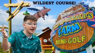 CRAZIEST Mini Golf in Tennessee  Ripleys Old Macdonald’s Farm [upl. by Enoek203]